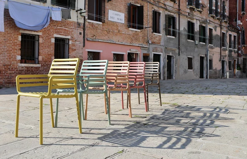 Set Tavolo "Tevere" Allungabile 210/280 cm con 6 sedie Doga "Made in Italy"