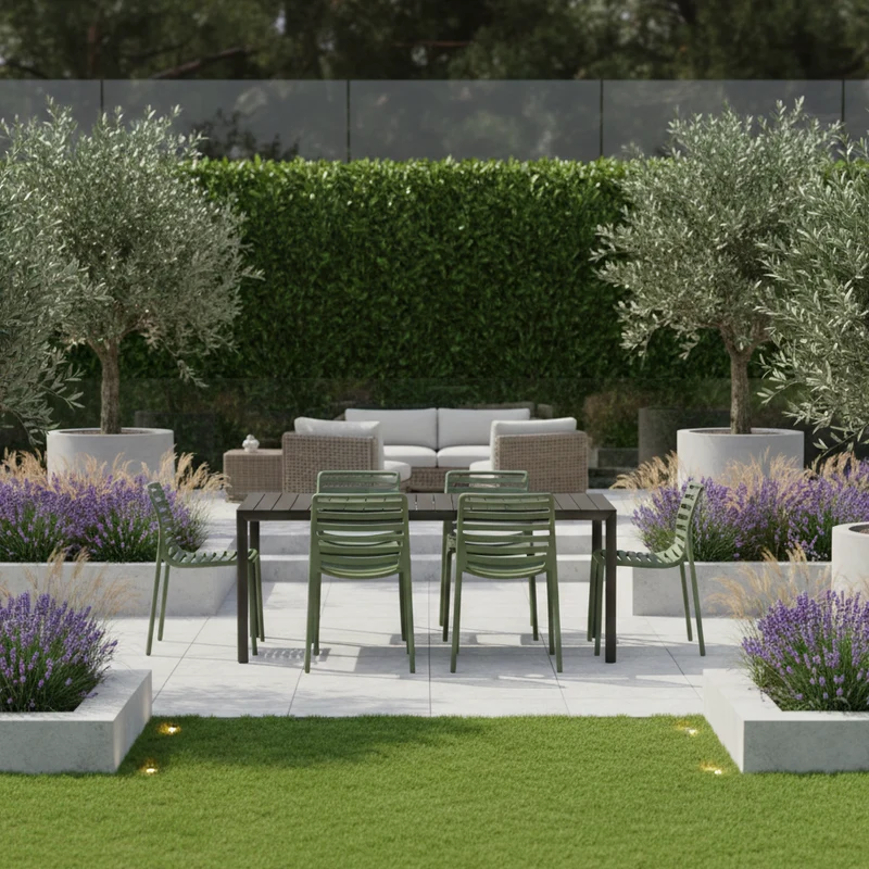 Set Tavolo "Tevere" Allungabile 210/280 cm con 6 sedie Doga "Made in Italy"