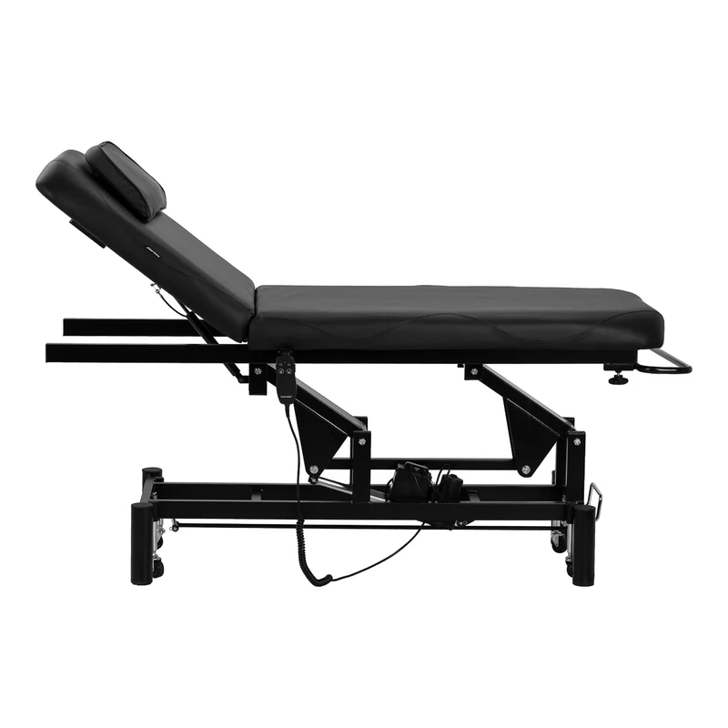 Lettino per Tattoo o Estetica Elettrico Professionale | AZZURRO 684A (Nero)
