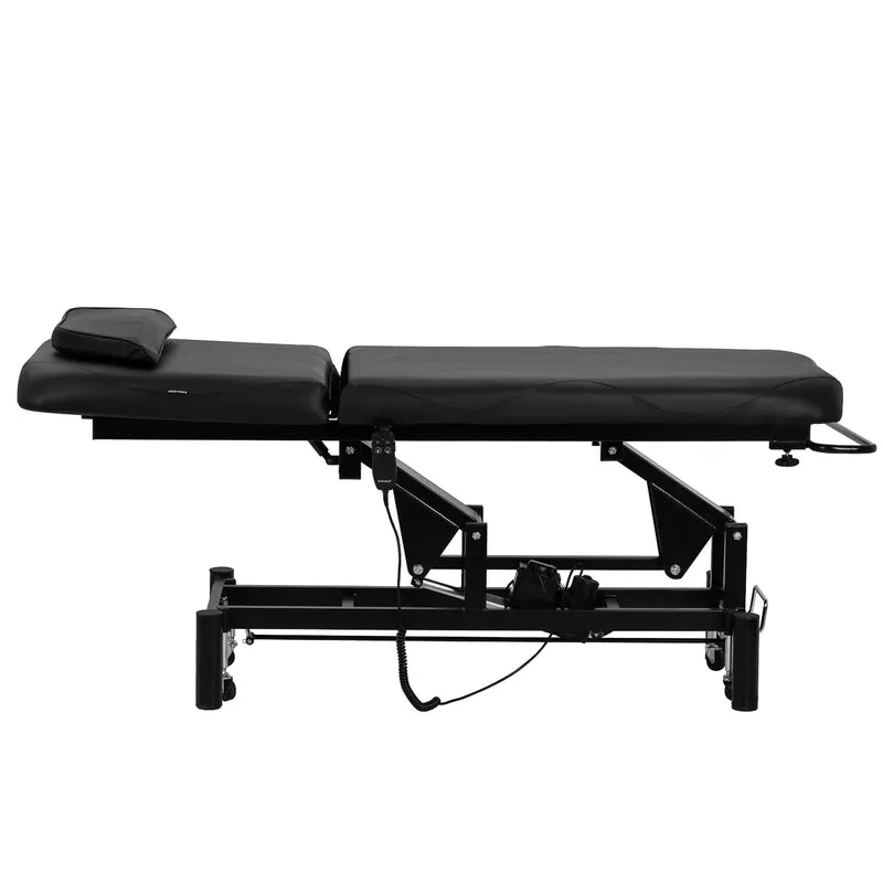 Lettino per Tattoo o Estetica Elettrico Professionale | AZZURRO 684A (Nero)