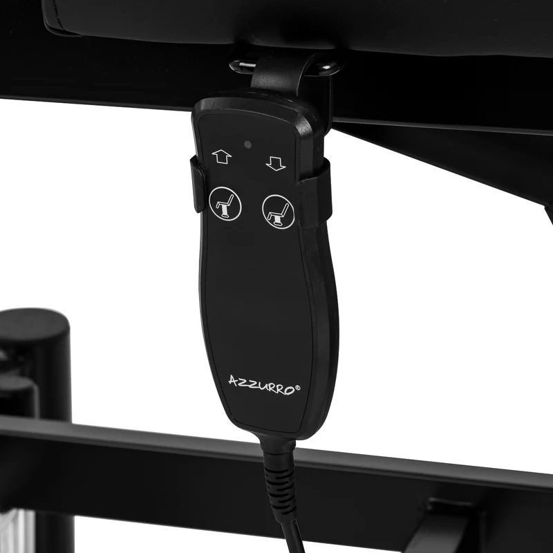 Lettino per Tattoo o Estetica Elettrico Professionale | AZZURRO 684A (Nero)