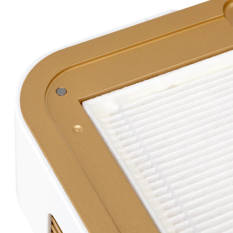 Aspiratore Polvere per Unghie Professionale | MOMO P30 (Bianco-Oro)