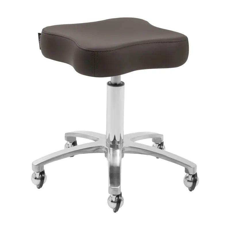 Sgabello Girevole Professionale per Salone e Barbershop | SUPREMO (Marrone)
