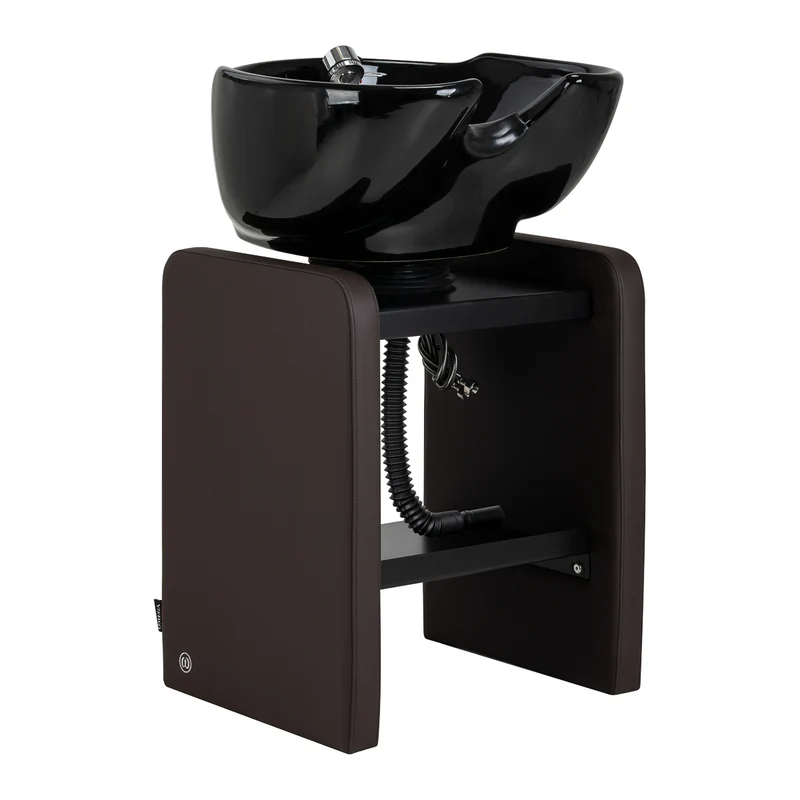 Lavatesta da Parrucchiere Freestanding Design Moderno | NAUTICA (Marrone)