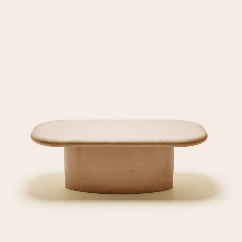 Table basse CALIX beige poudré