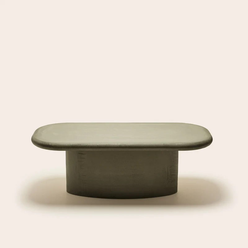 Table basse CALIX argile verte