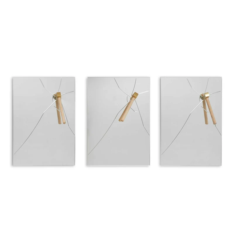 Wall Coat Hanger Mirror BASTAAA by Marcantonio for Mogg