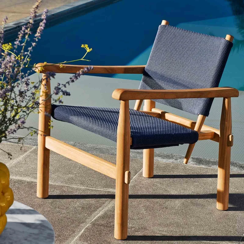 Outdoor Lounge Chair DORON HOTEL OUTDOOR, designed by Charlotte Perriand for Cassina