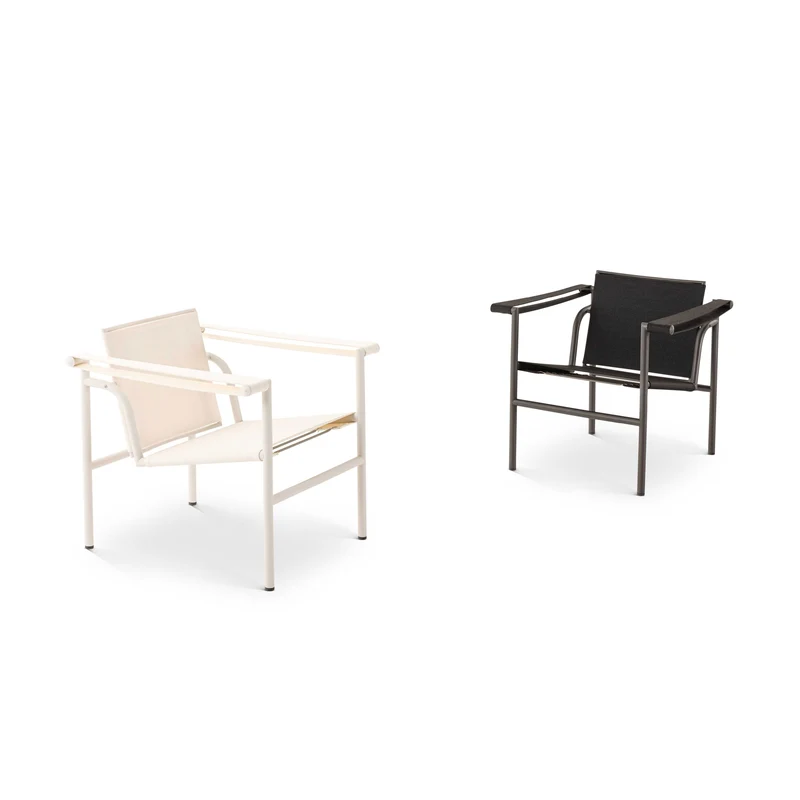 Outdoor Armchair - "1, Fauteuil à dossier basculant", designed by Charlotte Perriand, Le Corbusier, Pierre Jeanneret for Cassina