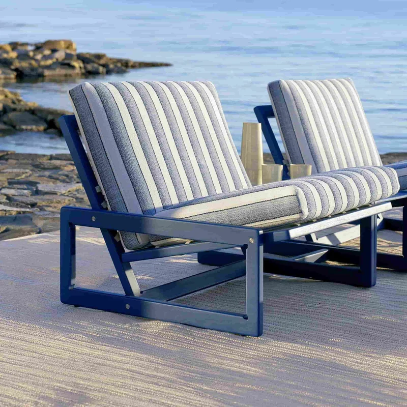 Iroko Wood Outdoor Armchair CARLOTTA, designed by Afra & Tobia Scarpa for Cassina