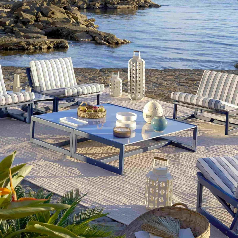 Outdoor Iroko Wood Coffee Table CARLOTTA, designed by Afra & Tobia Scarpa for Cassina