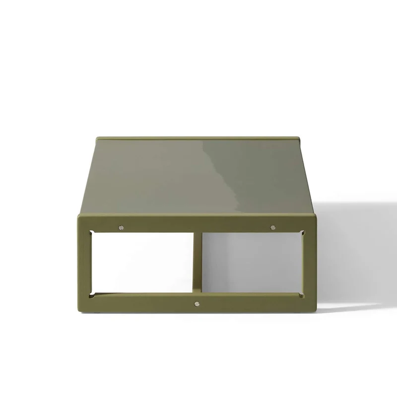 Outdoor Iroko Wood Coffee Table CARLOTTA, designed by Afra & Tobia Scarpa for Cassina