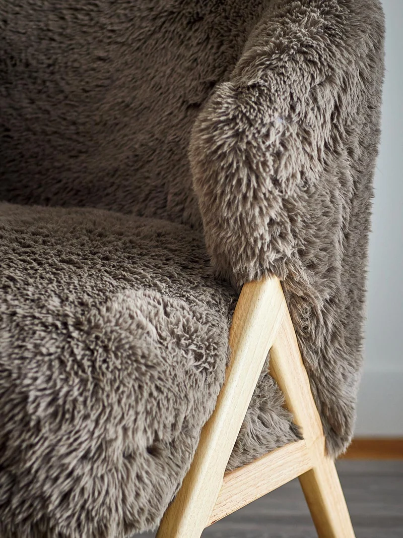 Camino Loungesessel, Braun, FSC®100%, Gummibaumholz