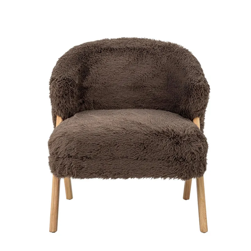 Camino Loungesessel, Braun, FSC®100%, Gummibaumholz
