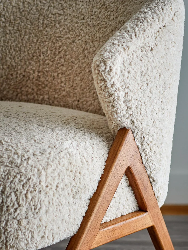 Camino Loungesessel, Natur, FSC®100%, Gummibaumholz