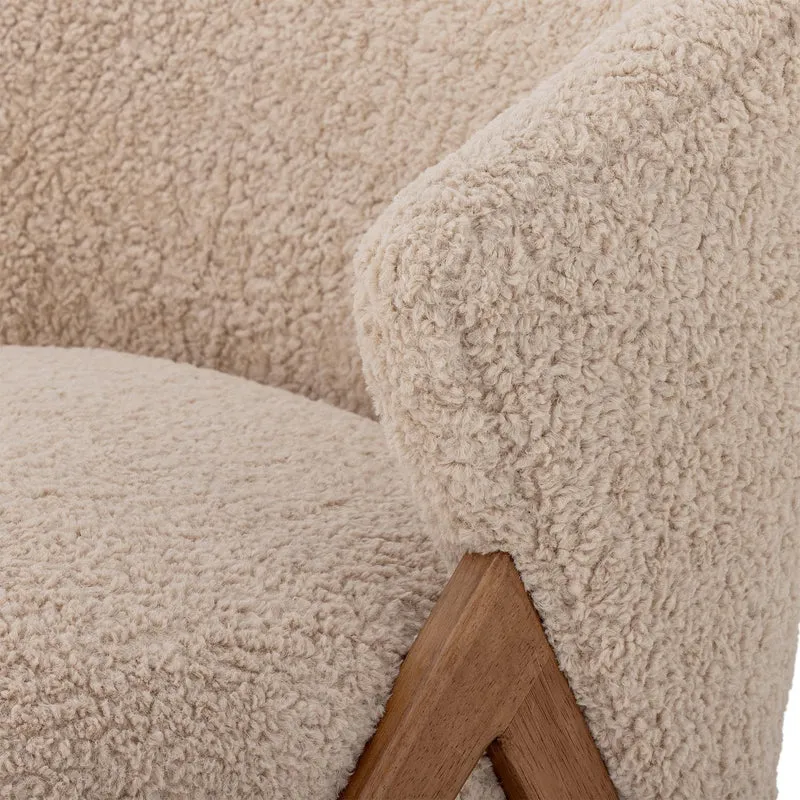 Camino Loungesessel, Natur, FSC®100%, Gummibaumholz