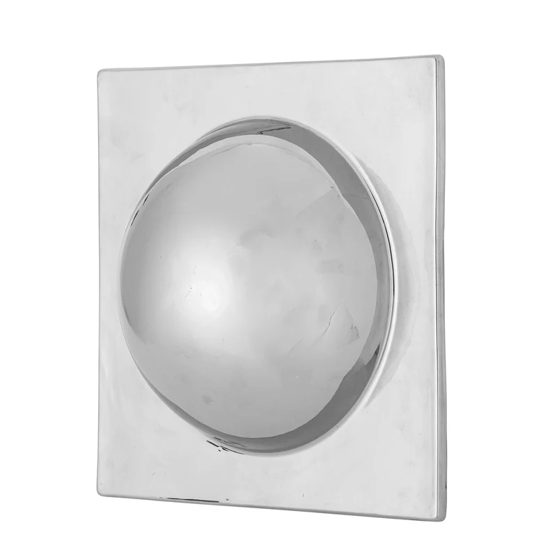 Cesta Wanddekoration, Silber, Steingut