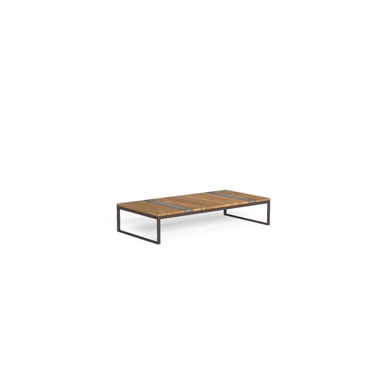 Outdoor Wood and Steel Coffee Table CASILDA by Ramón Esteve for Talenti
