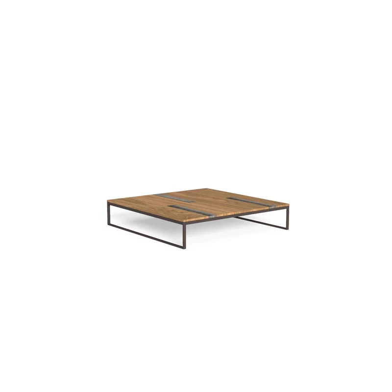 Outdoor Wood and Steel Coffee Table CASILDA by Ramón Esteve for Talenti