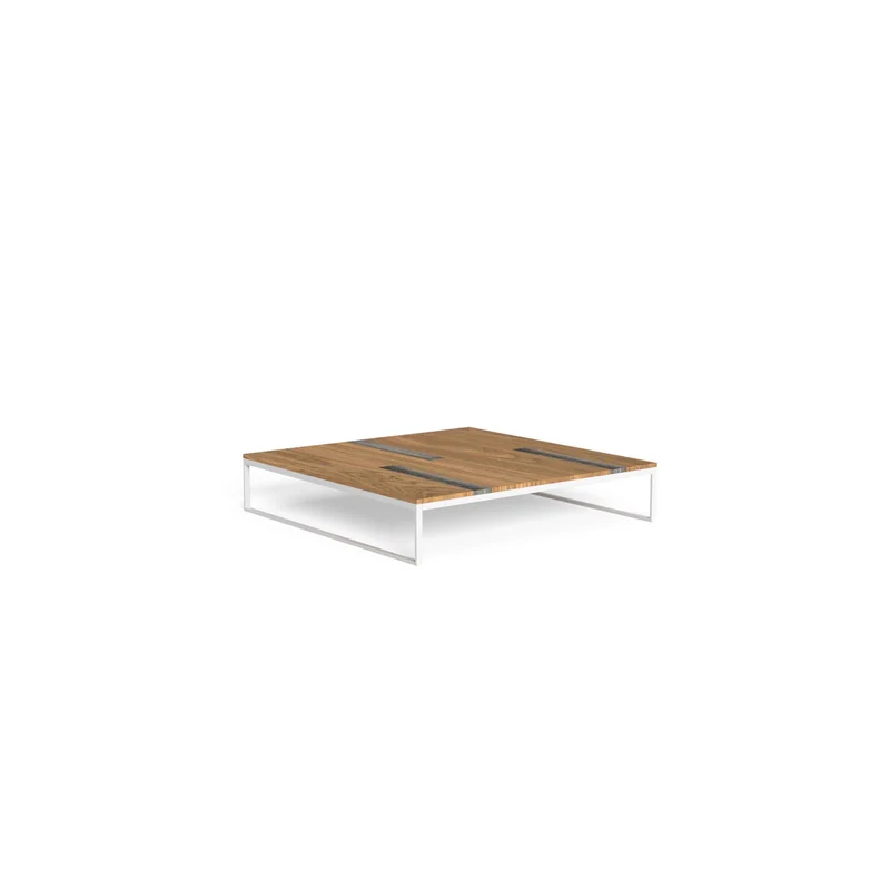 Outdoor Wood and Steel Coffee Table CASILDA by Ramón Esteve for Talenti