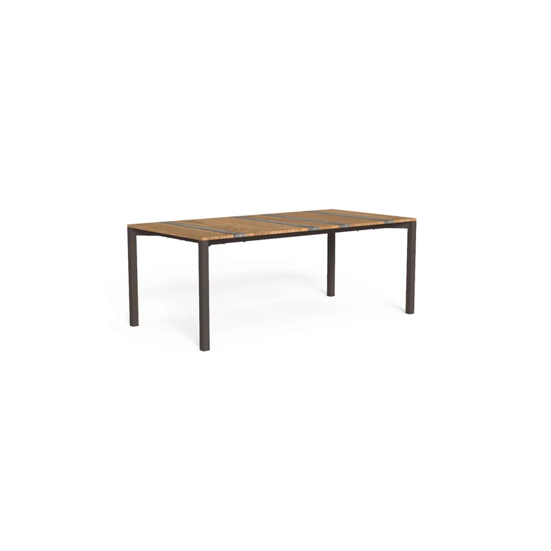 Outdoor Wood and Steel Dining Table CASILDA by Ramón Esteve for Talenti