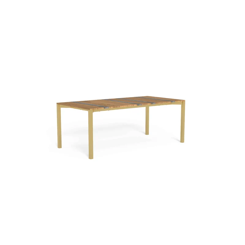 Outdoor Wood and Steel Dining Table CASILDA by Ramón Esteve for Talenti
