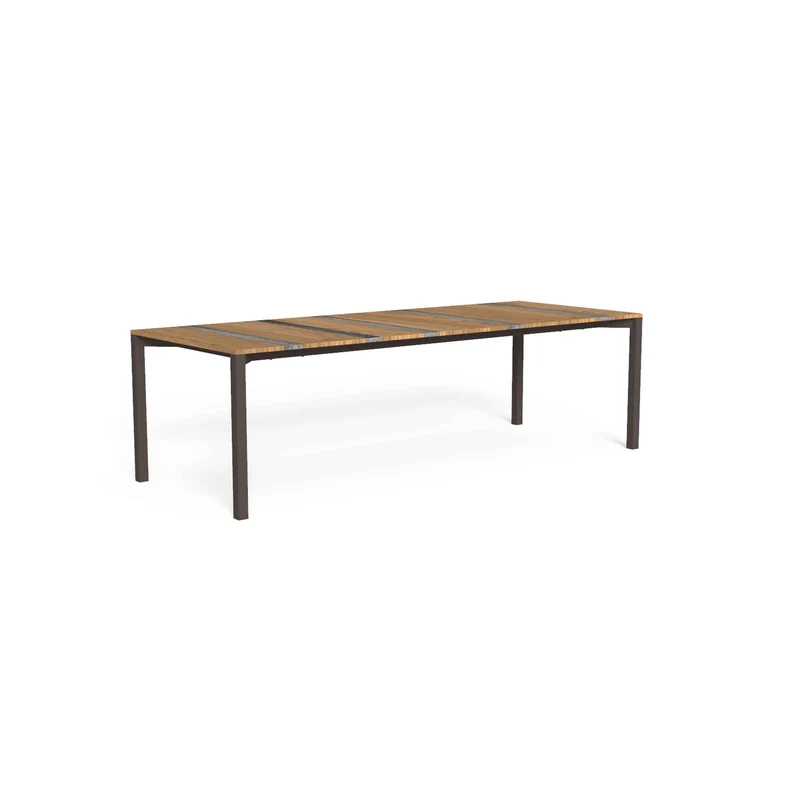 Outdoor Wood and Steel Dining Table CASILDA by Ramón Esteve for Talenti