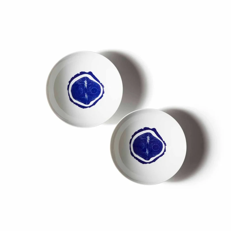 Porcelain Soup Plate Set TRONC, designed by Richard Ginori for Cassina