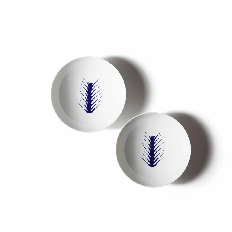 Porcelain Soup Plate Set ARETE, designed by Richard Ginori for Cassina