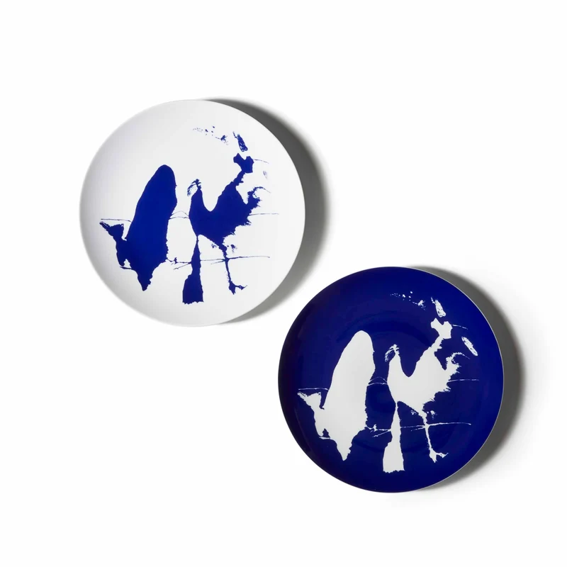 Porcelain Placeholder Plate Set NEIGE, designed by Richard Ginori for Cassina