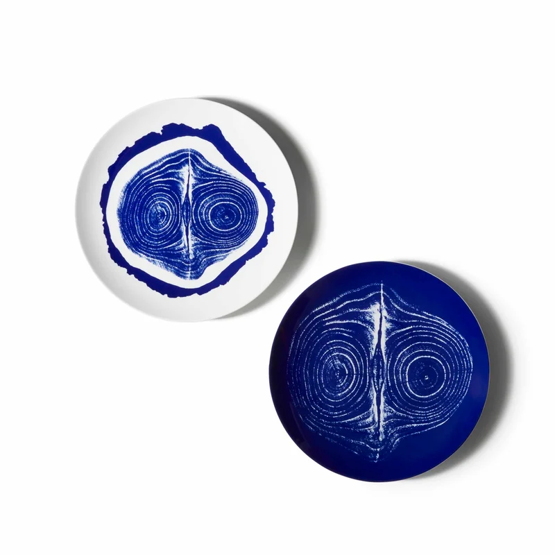 Porcelain Placeholder Plate Set TRONC, designed by Richard Ginori for Cassina