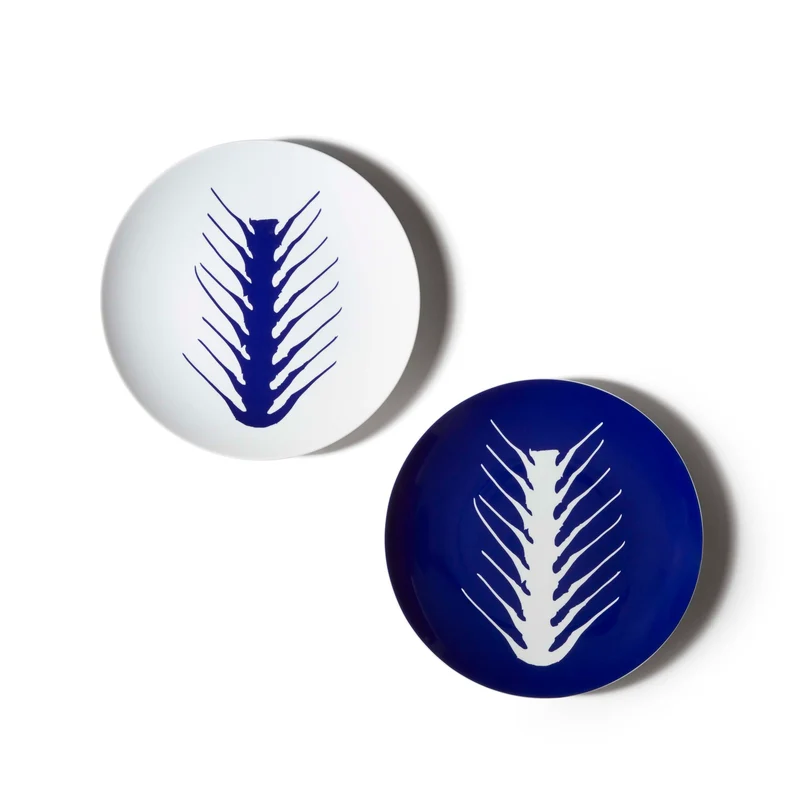 Porcelain Placeholder Plate Set ARETE, designed by Richard Ginori for Cassina