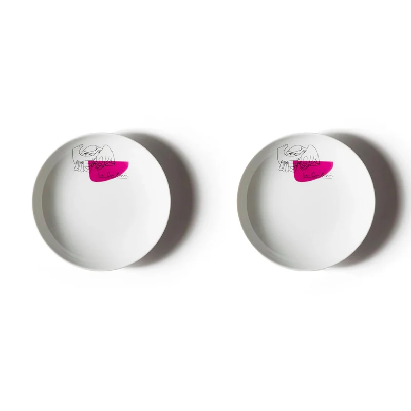 Porcelain Soup Plate Set SERVICE PRUNIER, designed by Richard Ginori for Cassina