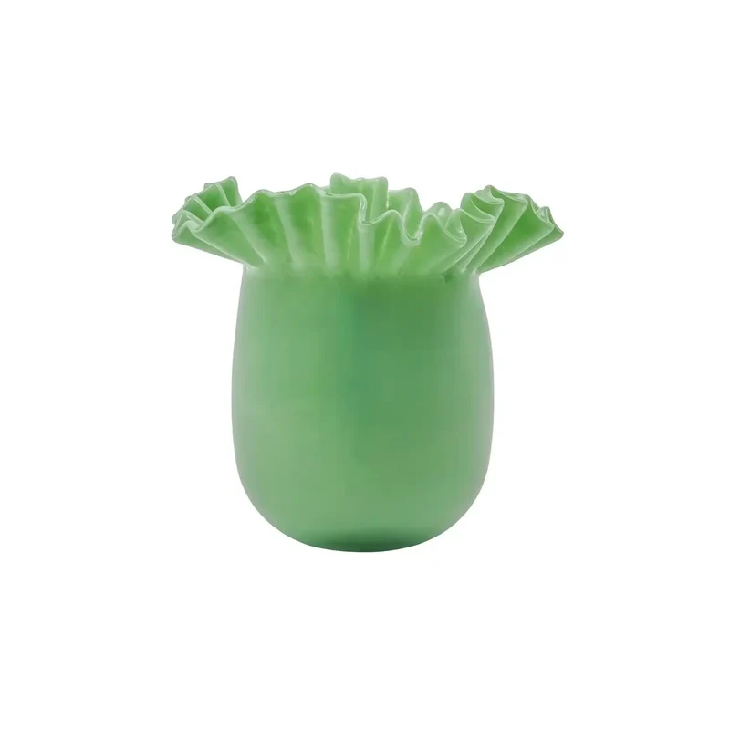 Vaas Flee groen glas 20cm