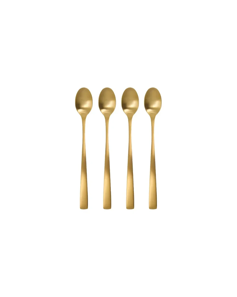 Lange lepel Golden Goud - set van 4