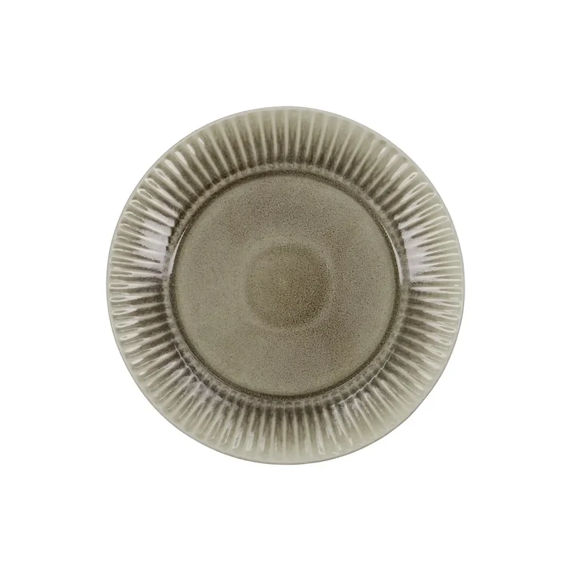 Dinerbord Pleat grijsbruin 27cm
