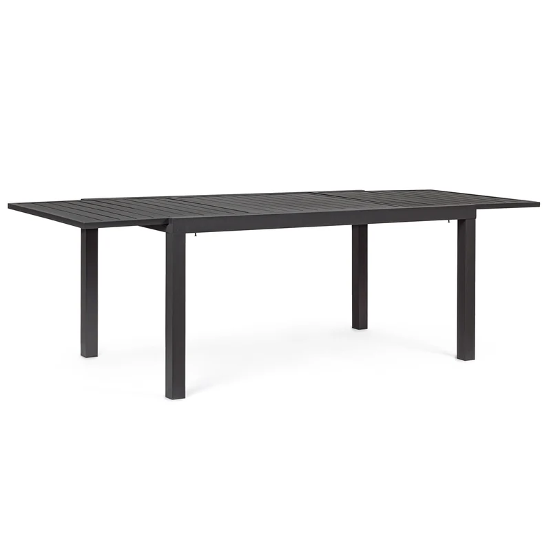 Tavolo allungabile Antracite "Tenerife" in alluminio dogato da esterno per giardino 160/240 x 90 cm