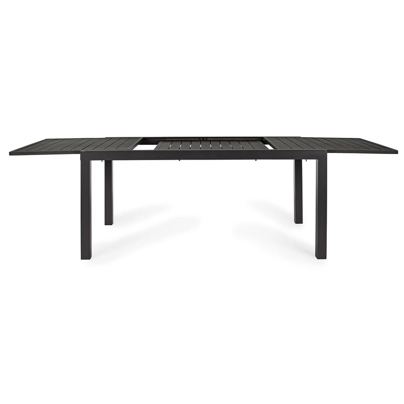 Tavolo allungabile Antracite "Tenerife" in alluminio dogato da esterno per giardino 160/240 x 90 cm