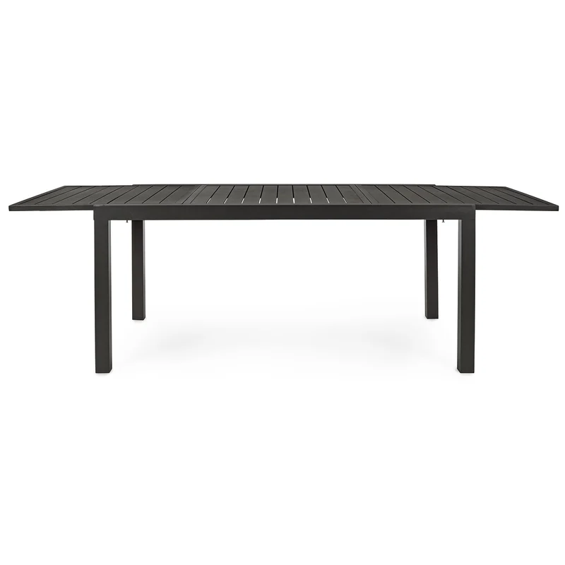 Tavolo allungabile Antracite "Tenerife" in alluminio dogato da esterno per giardino 160/240 x 90 cm