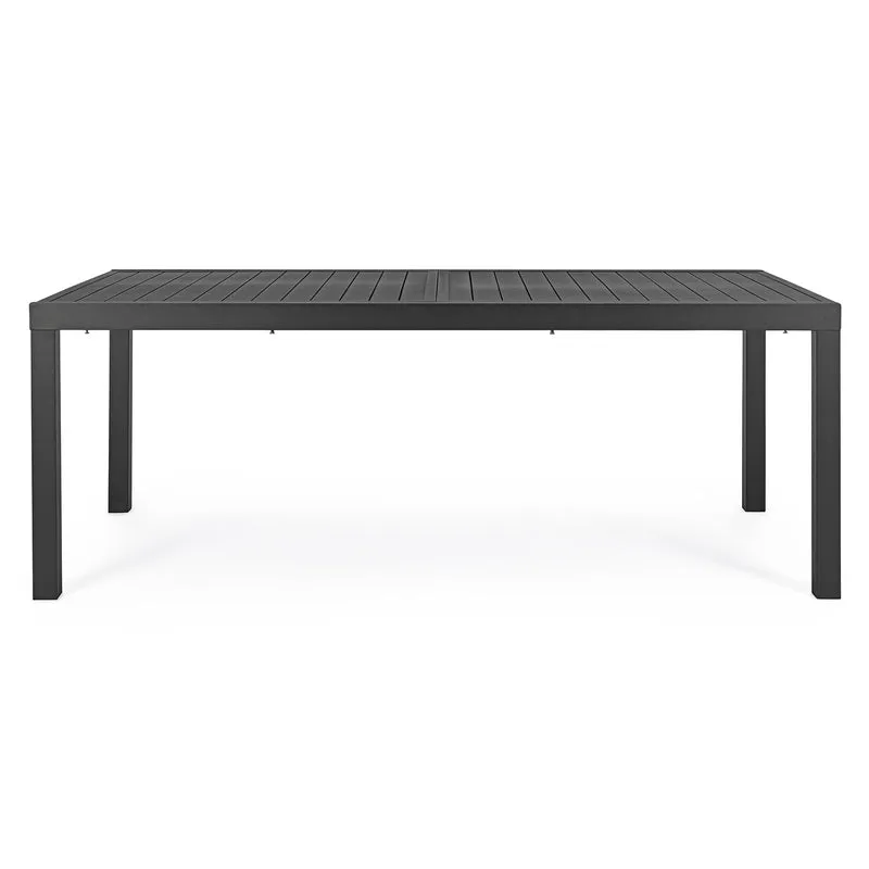Tavolo allungabile Antracite "Tenerife" in alluminio dogato da esterno per giardino 160/240 x 90 cm