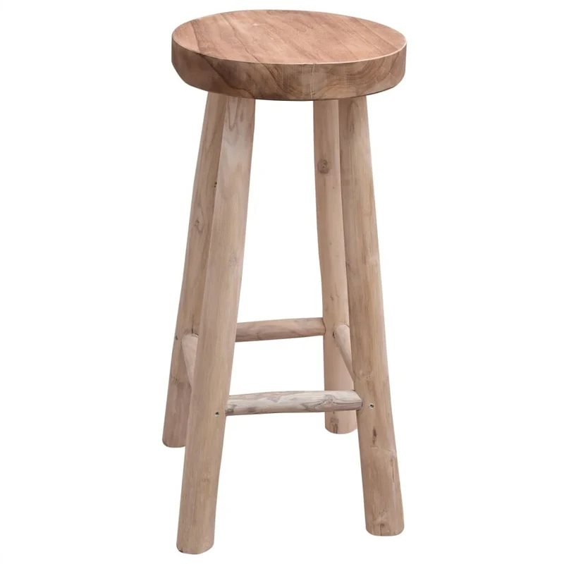 Sgabello alto bar legno teak