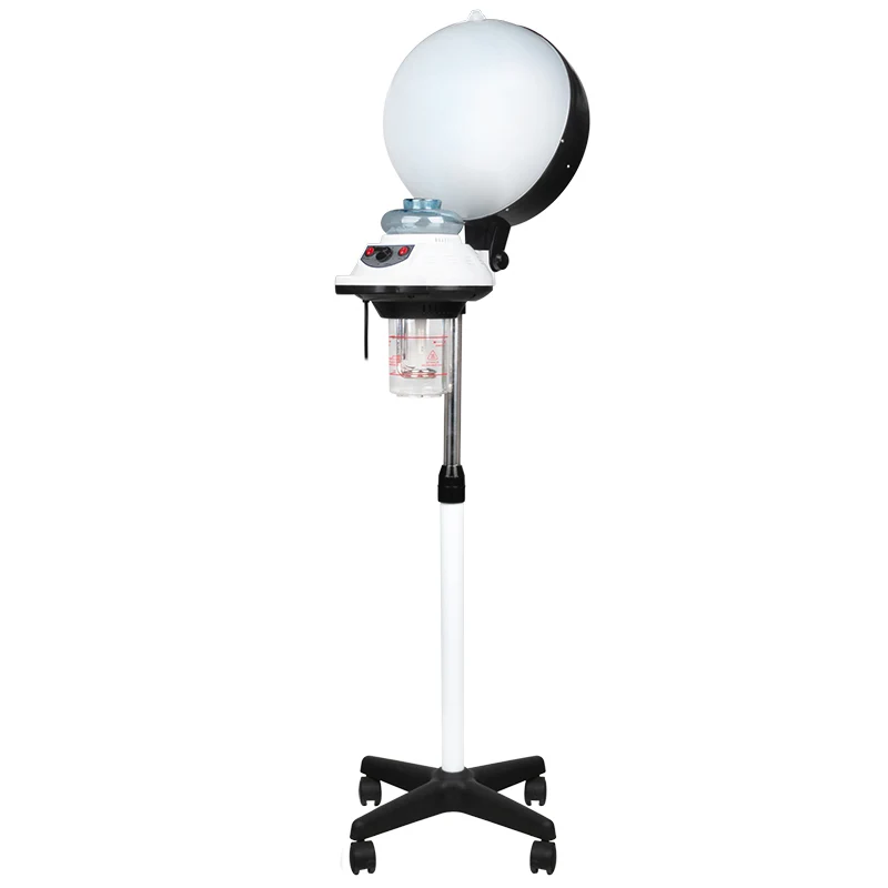 Umidificatore a Vapore da Parrucchiere con Piantana | 658 (Bianco-Nero)