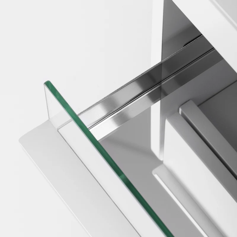 Carrello con Sterilizzatore UV e Ripiano in Vetro per Centro Estetico Podologia | 984 bianco
