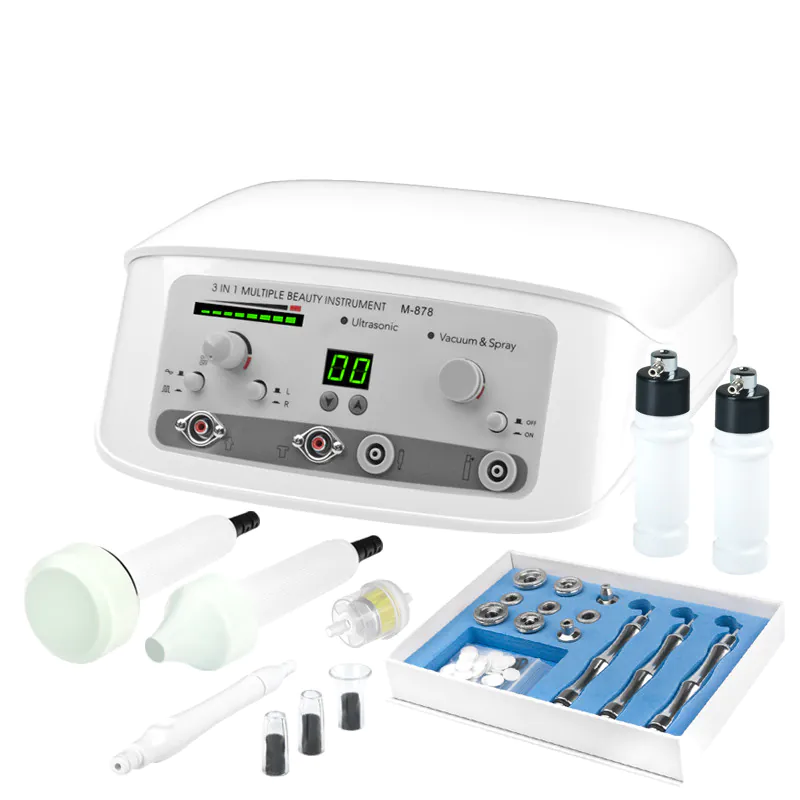 Dispositivo Estetico 3in1 Microdermoabrasione Ultrasuoni e Spray Viso | 878