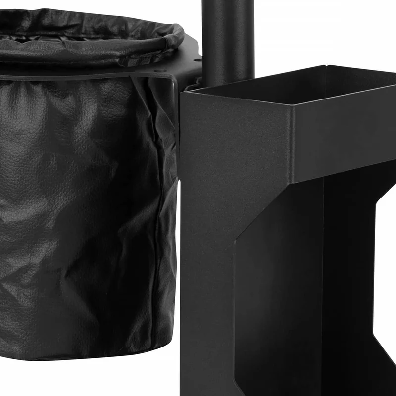 Tavolino di Servizio per Tatuatori Regolabile con Vassoio in Acciaio | PRO INK 716C (Nero)