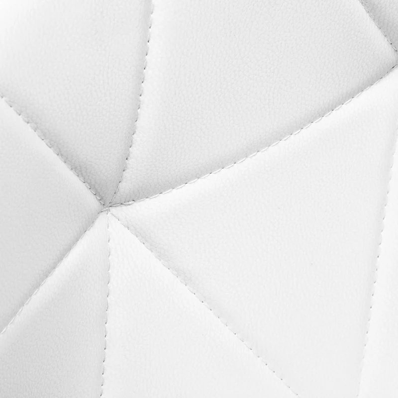 Sgabello Estetico Professionale con Schienale Ergonomico e Ruote Girevoli | QS-06B (Bianco)