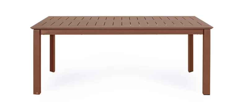 Tavolo allungabile telescopico "Konnor" in alluminio Terracotta da esterno per giardino