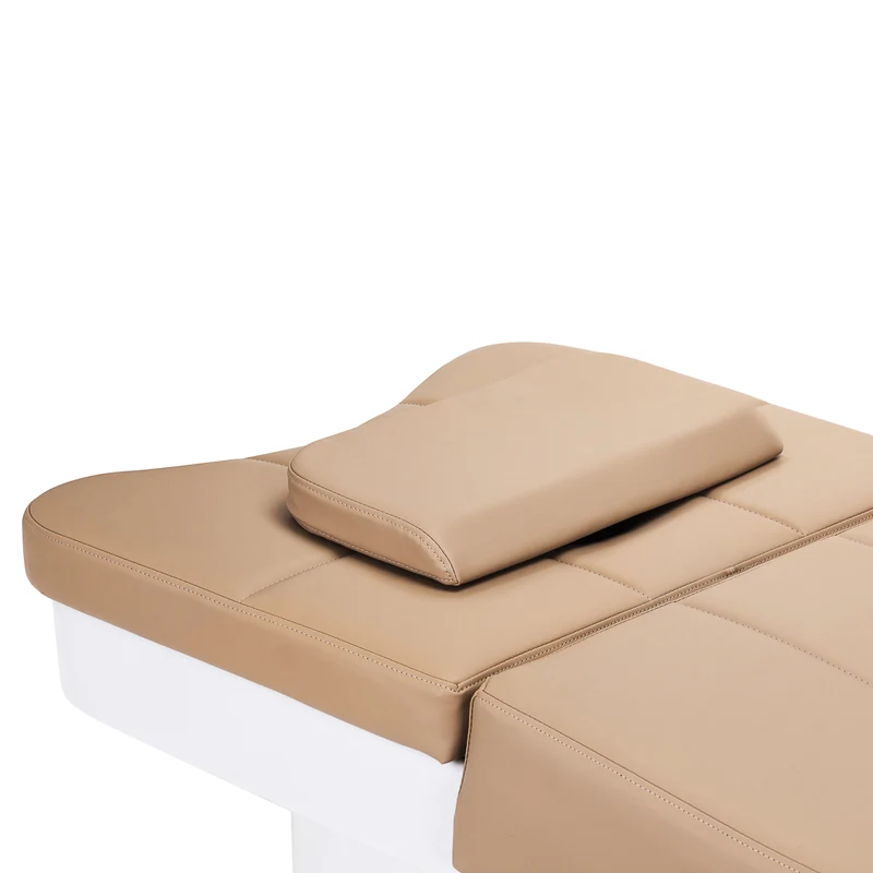 Lettino Lavatesta Professionale per Trattamenti Benessere | HEAD SPA 017B (Beige - mobile chiuso)