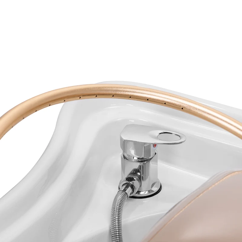 Lettino Lavatesta Professionale per Trattamenti Benessere | HEAD SPA 017B (Beige - mobile chiuso)