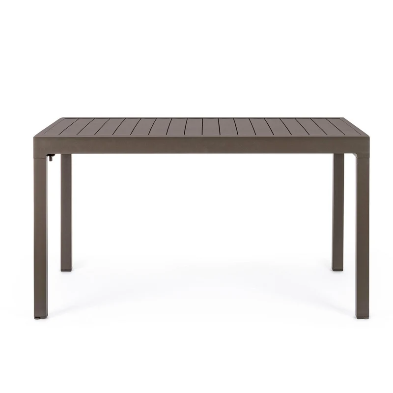 Tavolo allungabile "Porto Rico" in alluminio Taupè per giardino e veranda 135/270 x 90 cm